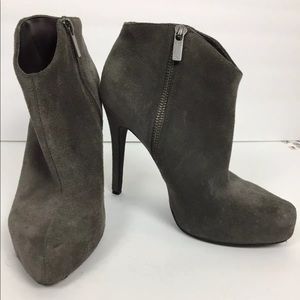 Jessica Simpson Booties SZ 8 Stiletto Heel Suede